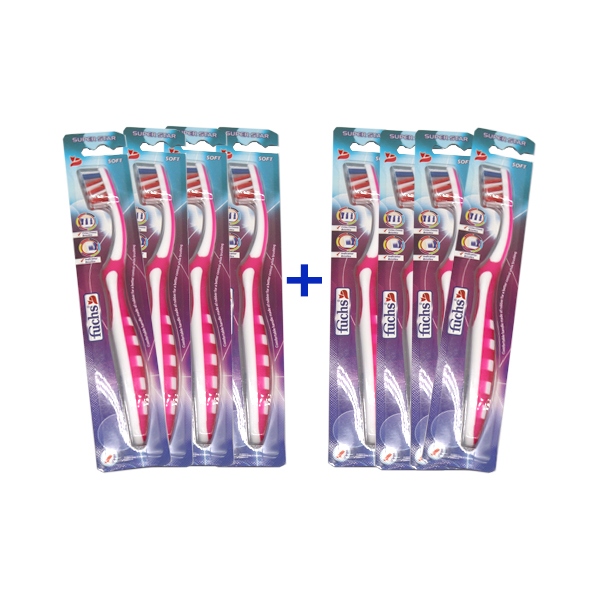 Picture of SUPER STAR BRUSH SOFT 4+4 PCS FREE 